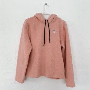 Fila Sherpa Pink Hoodie